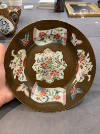 12 Chinese capucin-ground wares, Yongzheng/Qianlong