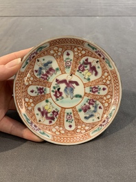 12 Chinese capucin-ground wares, Yongzheng/Qianlong