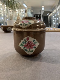 12 Chinese capucin-ground wares, Yongzheng/Qianlong