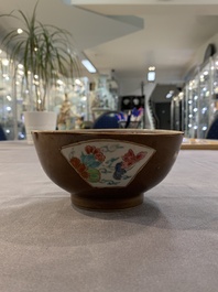 12 Chinese capucin-ground wares, Yongzheng/Qianlong
