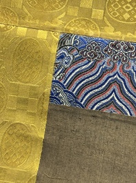 Chinese School: 'White Tara', ink and colour on silk, Qing or later