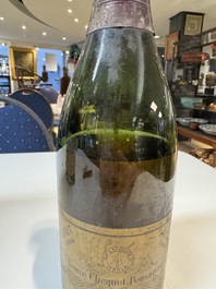 A jeroboam of Perrier-Jou&euml;t champagne from 1947 and a bottle of Veuve Clicquot champagne from 1904