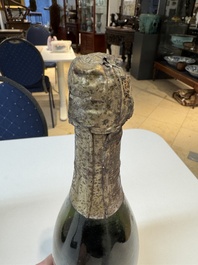 A jeroboam of Perrier-Jou&euml;t champagne from 1947 and a bottle of Veuve Clicquot champagne from 1904