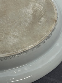 A 28-piece Chinese gilt-decorated sepia 'mandarin subject' service, Jiaqing