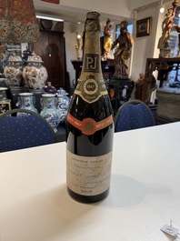 A jeroboam of Perrier-Jou&euml;t champagne from 1947 and a bottle of Veuve Clicquot champagne from 1904