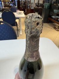 A jeroboam of Perrier-Jou&euml;t champagne from 1947 and a bottle of Veuve Clicquot champagne from 1904