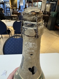 A jeroboam of Perrier-Jou&euml;t champagne from 1947 and a bottle of Veuve Clicquot champagne from 1904