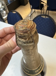 A jeroboam of Perrier-Jou&euml;t champagne from 1947 and a bottle of Veuve Clicquot champagne from 1904