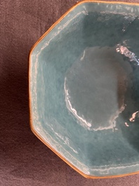 Two Chinese famille rose 'dragon' bowls, Tongzhi mark and of the period