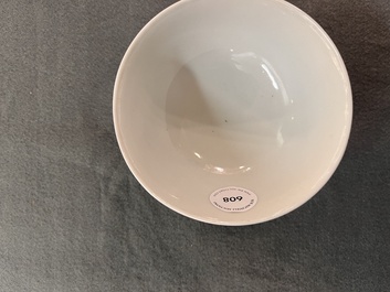 A Chinese puce-enamelled bowl, Guangxu mark and of the period