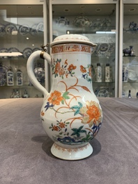 Five Chinese famille rose and verte wares, Kangxi/Qianlong