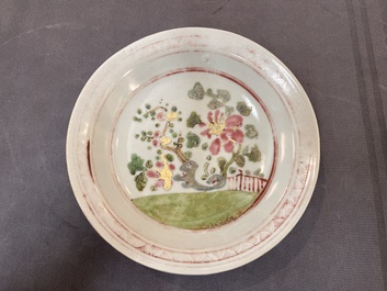 15 Chinese famille rose and verte wares, 19/20th C.