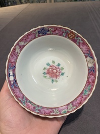 Six Chinese famille rose 'phoenix and peony' bowls and plates for the Straits or Peranakan market, Republic