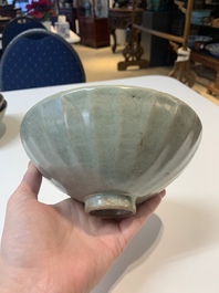 Seven Chinese Longquan celadon wares, Yuan/Ming