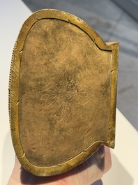 A fine Chinese gilt bronze Buddha, Qianlong mark and of the period