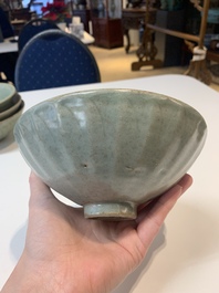 Seven Chinese Longquan celadon wares, Yuan/Ming