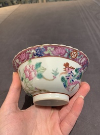 Six Chinese famille rose 'phoenix and peony' bowls and plates for the Straits or Peranakan market, Republic