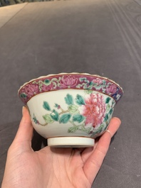 Six Chinese famille rose 'phoenix and peony' bowls and plates for the Straits or Peranakan market, Republic