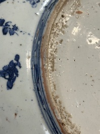 Three Chinese blue and white dishes, Ming