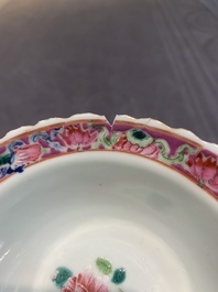 Six Chinese famille rose 'phoenix and peony' bowls and plates for the Straits or Peranakan market, Republic