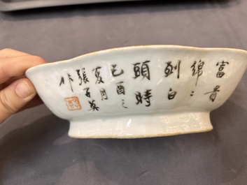 15 Chinese famille rose and verte wares, 19/20th C.