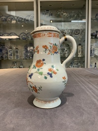 Five Chinese famille rose and verte wares, Kangxi/Qianlong