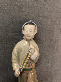 Six Chinese famille rose figures of merry ladies, Qianlong/Jiaqing