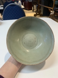 Seven Chinese Longquan celadon wares, Yuan/Ming