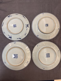 An impressive collection of 50 Chinese Dehua blue and white wares, 19th C.