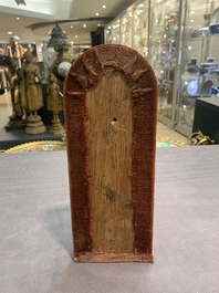 Two carved wooden Corpi Christi and a figure of a monk, Spain and Goa, 16th C.
