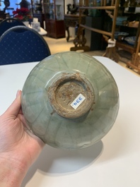 Seven Chinese Longquan celadon wares, Yuan/Ming