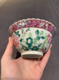 Six Chinese famille rose 'phoenix and peony' bowls and plates for the Straits or Peranakan market, Republic