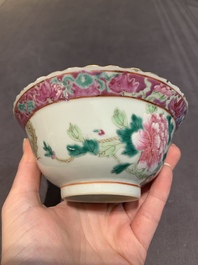 Six Chinese famille rose 'phoenix and peony' bowls and plates for the Straits or Peranakan market, Republic