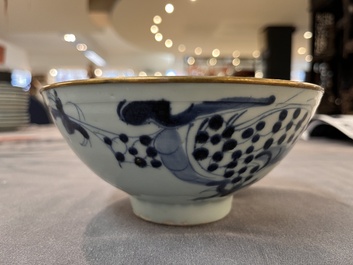 An impressive collection of 50 Chinese Dehua blue and white wares, 19th C.