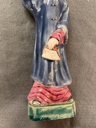 Six Chinese famille rose figures of merry ladies, Qianlong/Jiaqing