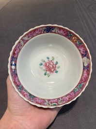 Six Chinese famille rose 'phoenix and peony' bowls and plates for the Straits or Peranakan market, Republic