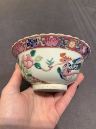 Six Chinese famille rose 'phoenix and peony' bowls and plates for the Straits or Peranakan market, Republic