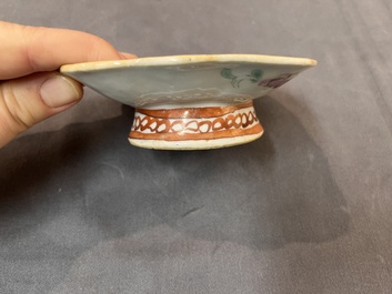 15 Chinese famille rose and verte wares, 19/20th C.