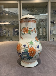 Five Chinese famille rose and verte wares, Kangxi/Qianlong