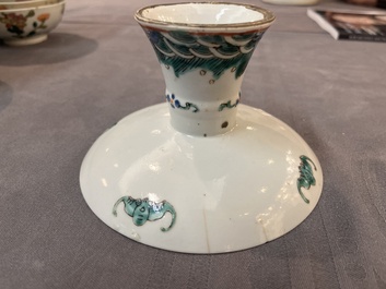 An impressive collection of 53 Chinese famille rose saucers, dishes and bowls, 19th C.