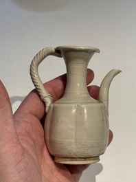A Chinese miniature 'ding' lobed ewer, Southern Song