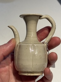A Chinese miniature 'ding' lobed ewer, Southern Song