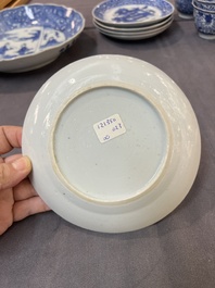 22 Chinese blue and white wares, Kangxi and later