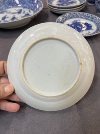 22 Chinese blue and white wares, Kangxi and later
