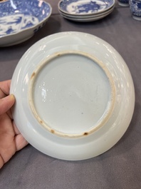 22 Chinese blue and white wares, Kangxi and later