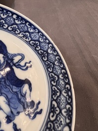 22 Chinese blue and white wares, Kangxi and later