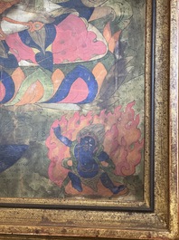 A Tibetan 'Shadaksari Avalokitesvara' thangka, 19th C.