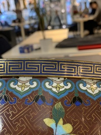 A Chinese cloisson&eacute; 'butterfly' jardini&egrave;re, 20th C.