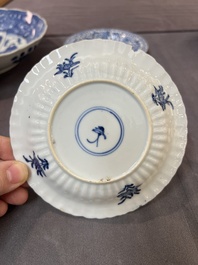 22 Chinese blue and white wares, Kangxi and later
