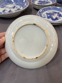 22 Chinese blue and white wares, Kangxi and later